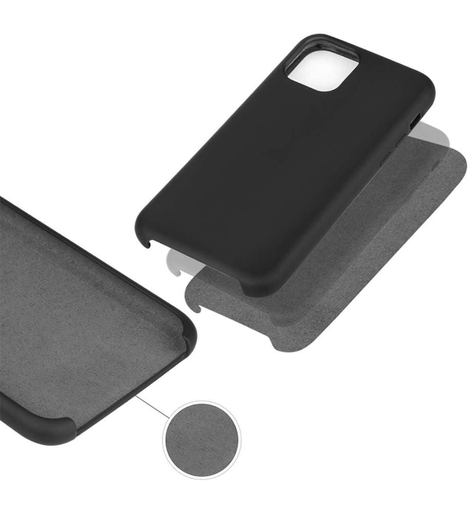 Hard Silicone Case for iPhone 11 - Black