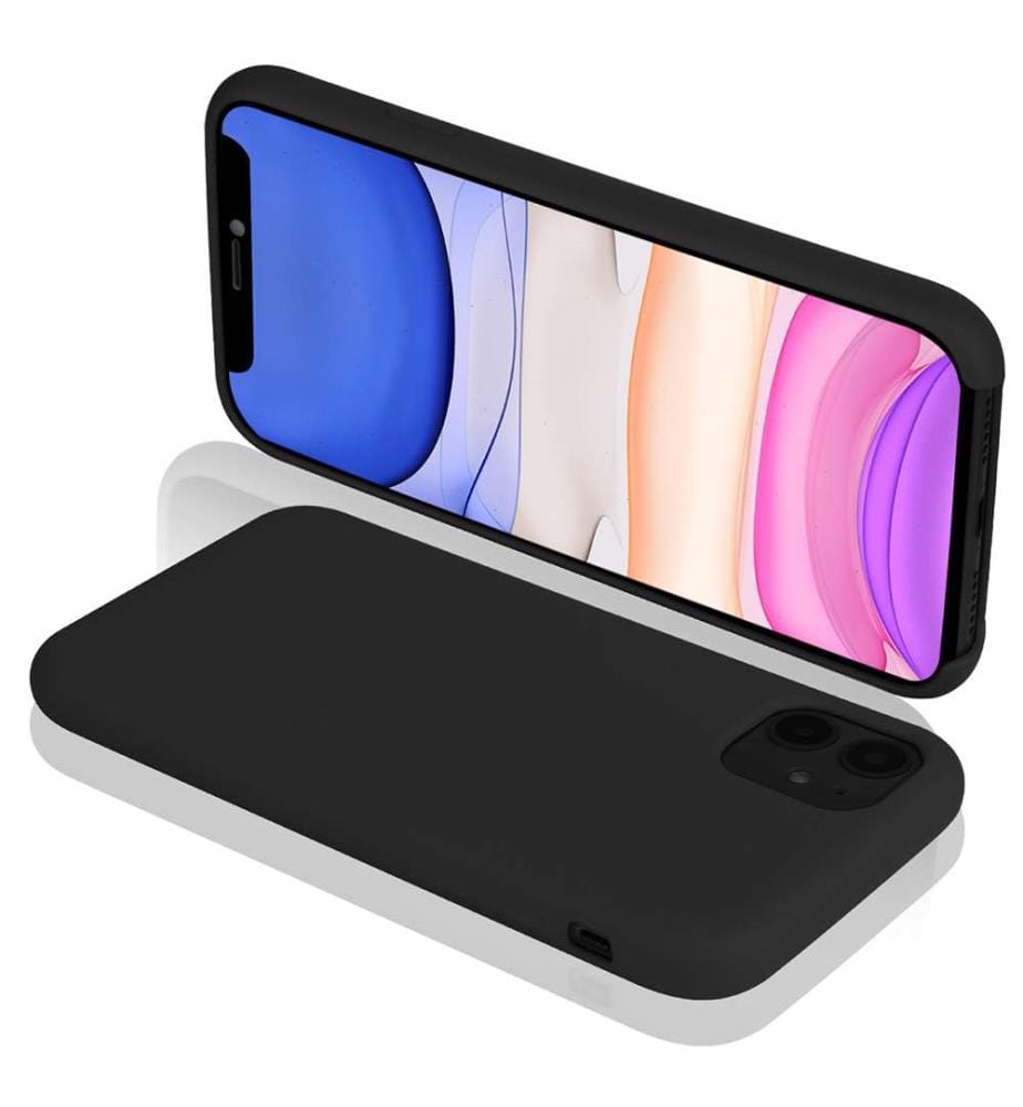 Hard Silicone Case for iPhone 11 - Black