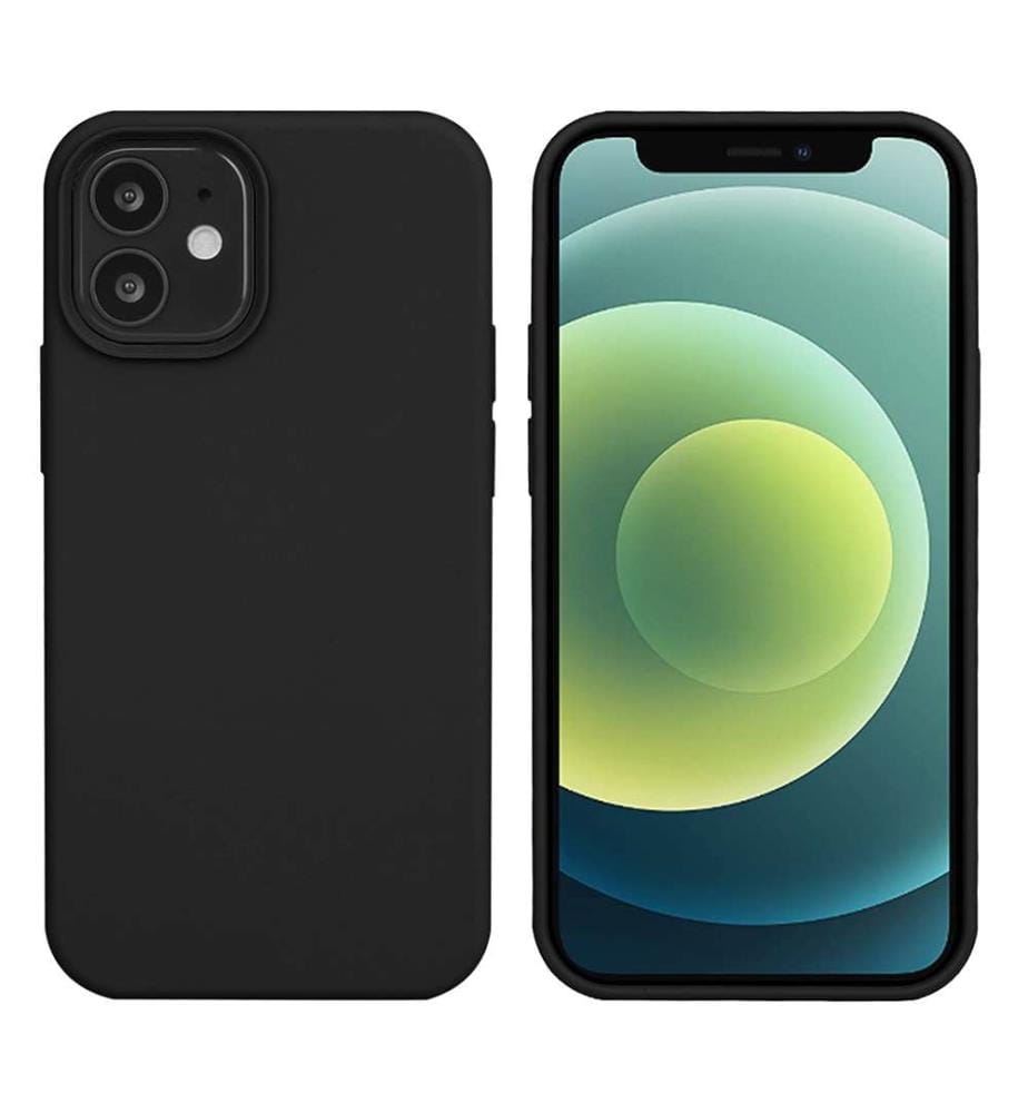 Hard Silicone Case for iPhone 12 - Black