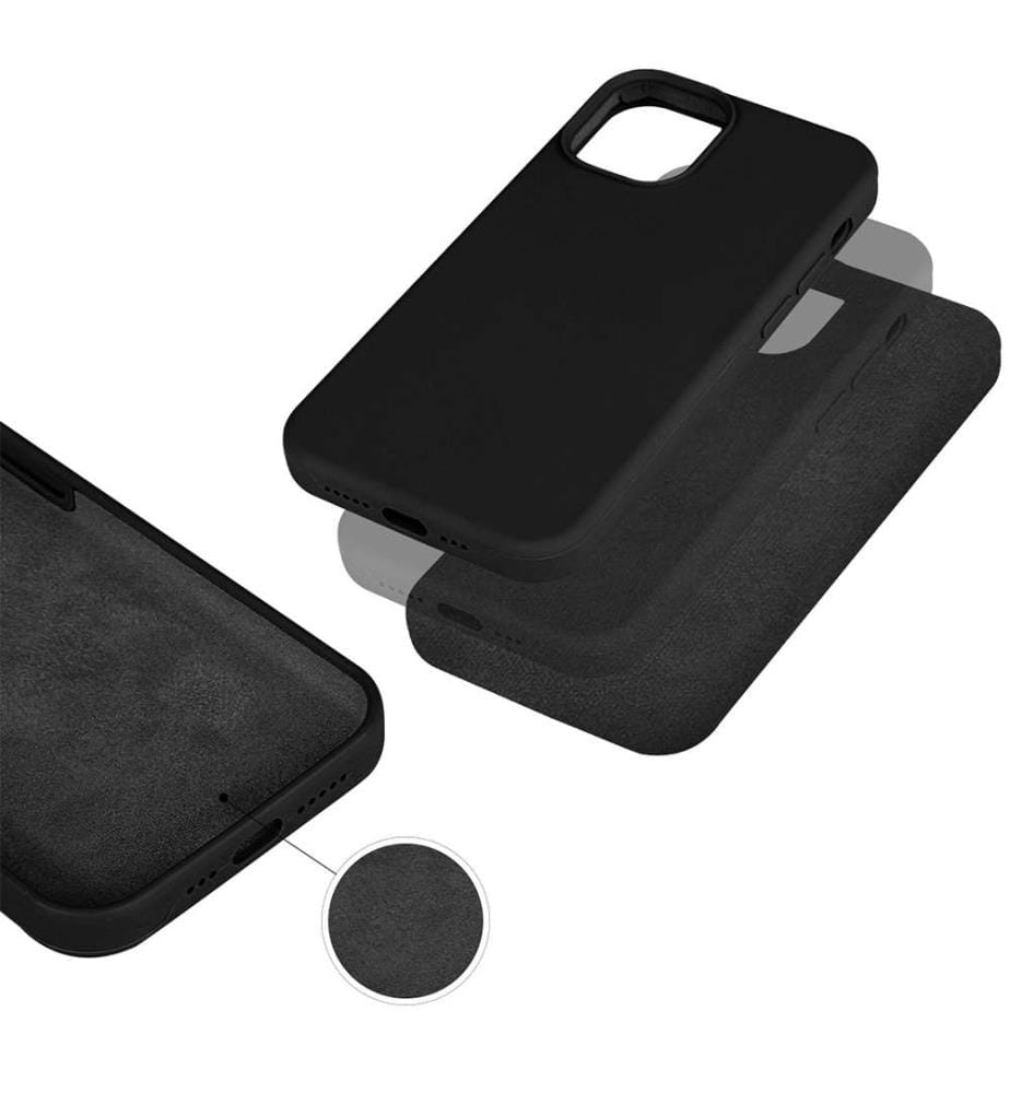 Hard Silicone Case for iPhone 12 - Black