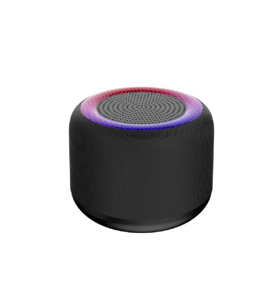 Portable Bluetooth Speaker With Led & Powerful Bass - Black