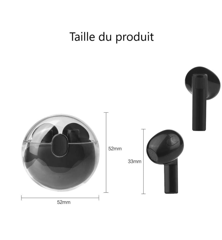 Bluetooth-Kopfhörer mit Geräuschunterdrückung - Schwarz