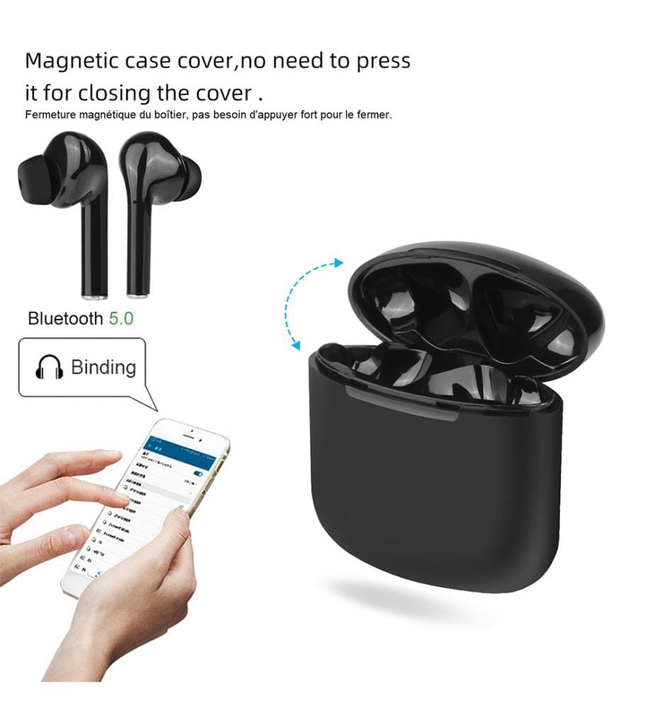 Ecouteurs Bluetooth V5.0 + EDR - Noir