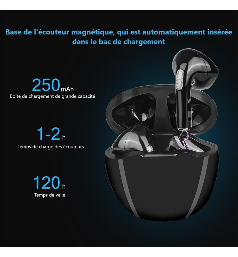 Cuffiette Bluetooth - Nero