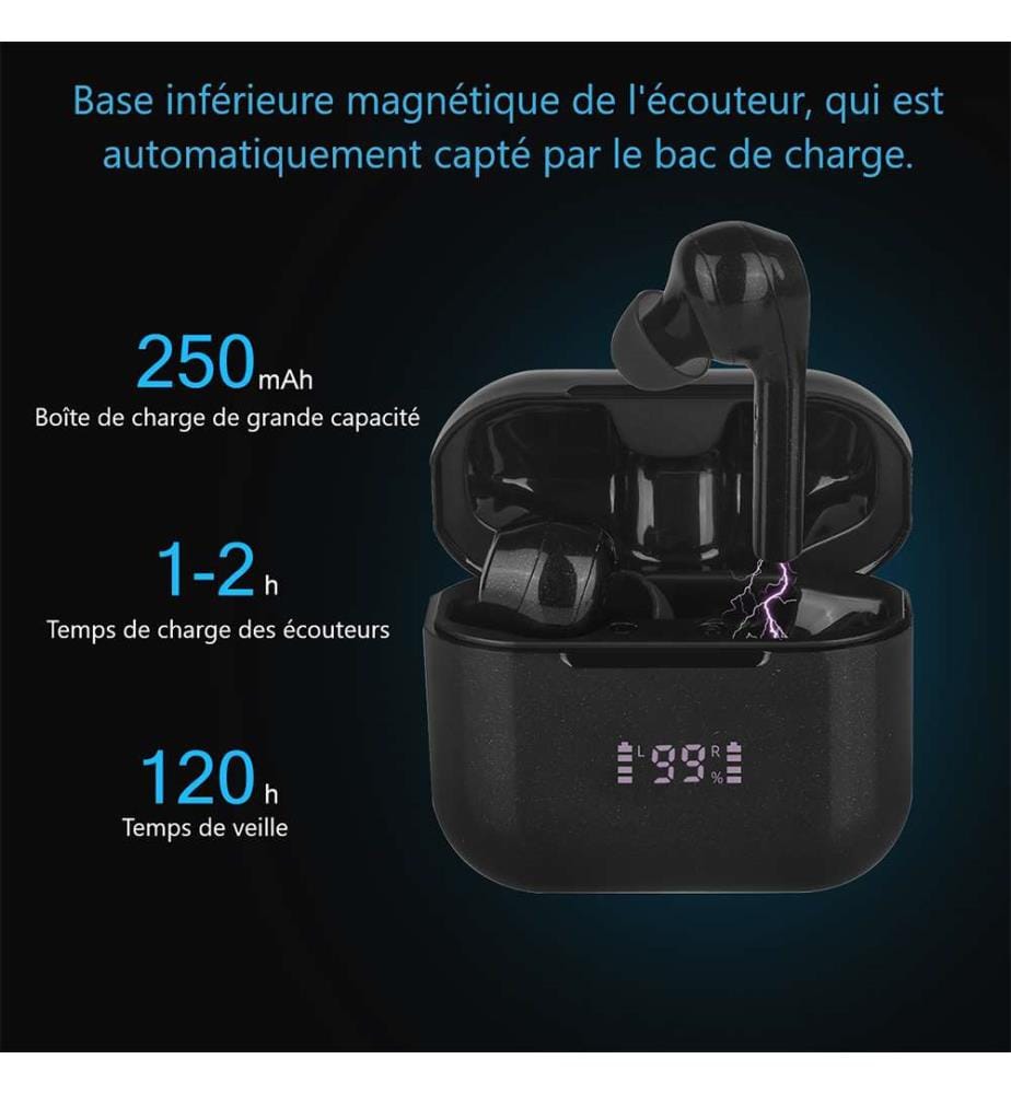 Wireless Bluetooth Headset - Black