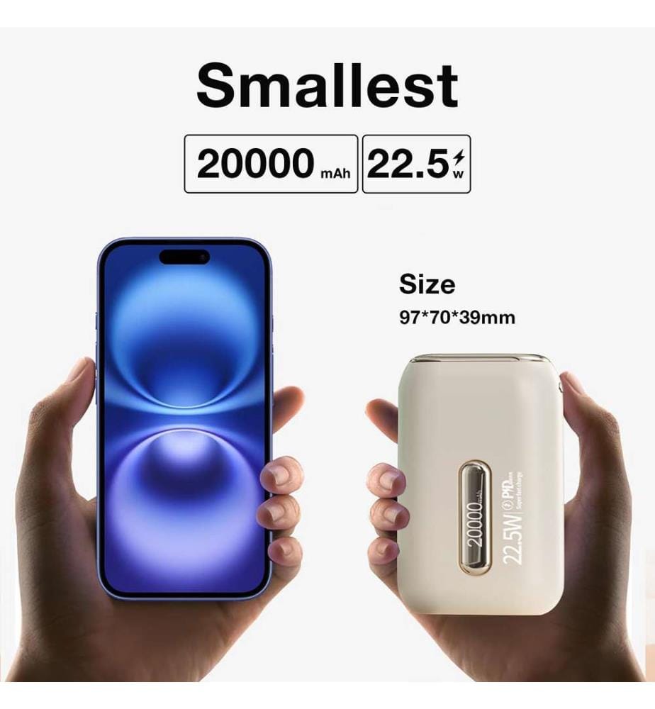 Externe Batterie 20.000 Mah - Beige