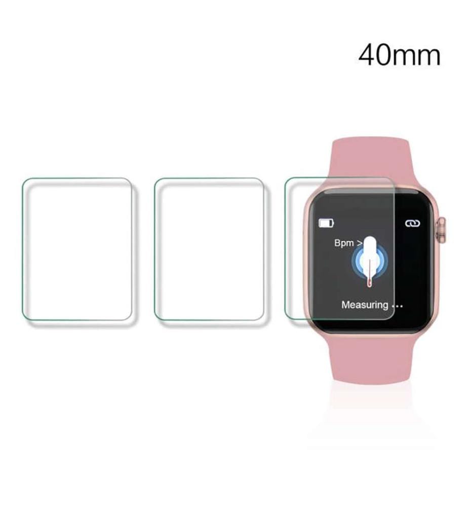 Pack of 3 Protectors for Apple Watch 40 mm - Transparent
