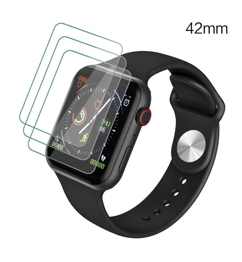 Confezione da 3 protezioni per Apple Watch 42 mm - Trasparente