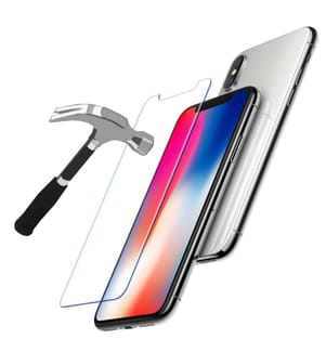 3D gehärtetes Glas kompatibel mit Iphone X/Xs - Transparent