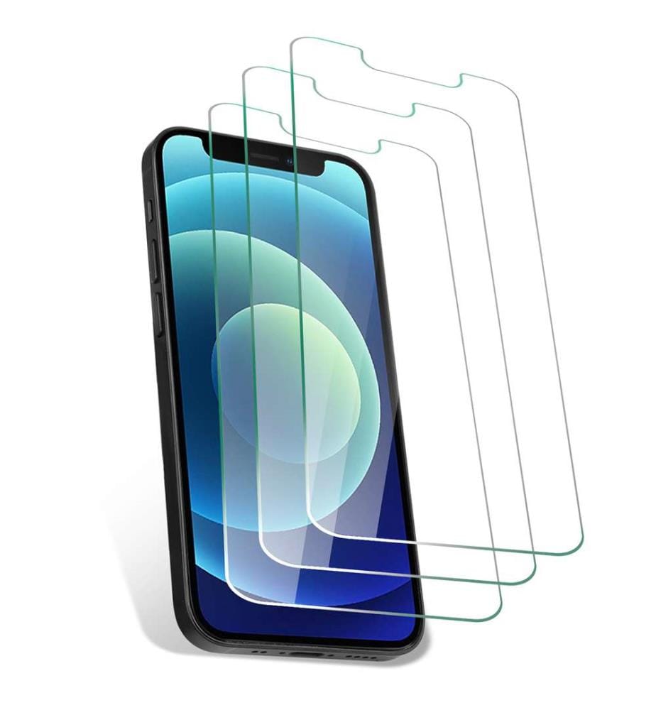 Pack of 3 Tempered Glasses for iPhone 12 Mini - Transparent