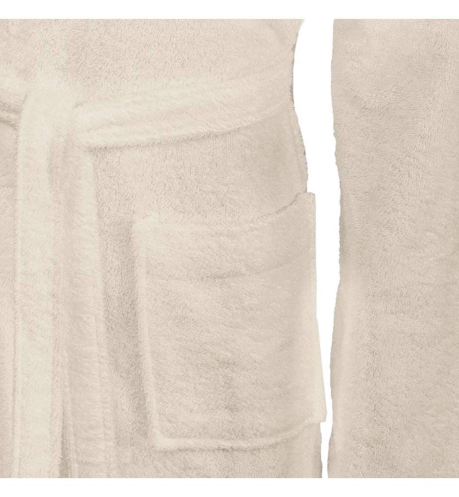 Bademantel KINN Creme XXXL Baumwolle