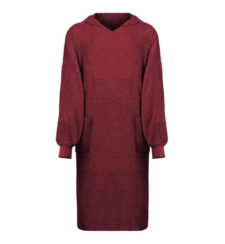 Decken-Hoodie KINN Rot XL Baumwolle