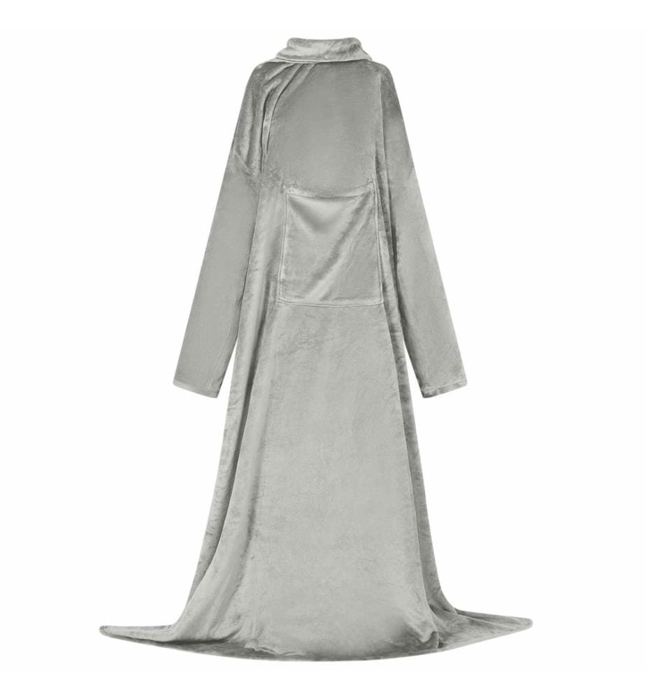 Decken-Hoodie Grau F Flanell