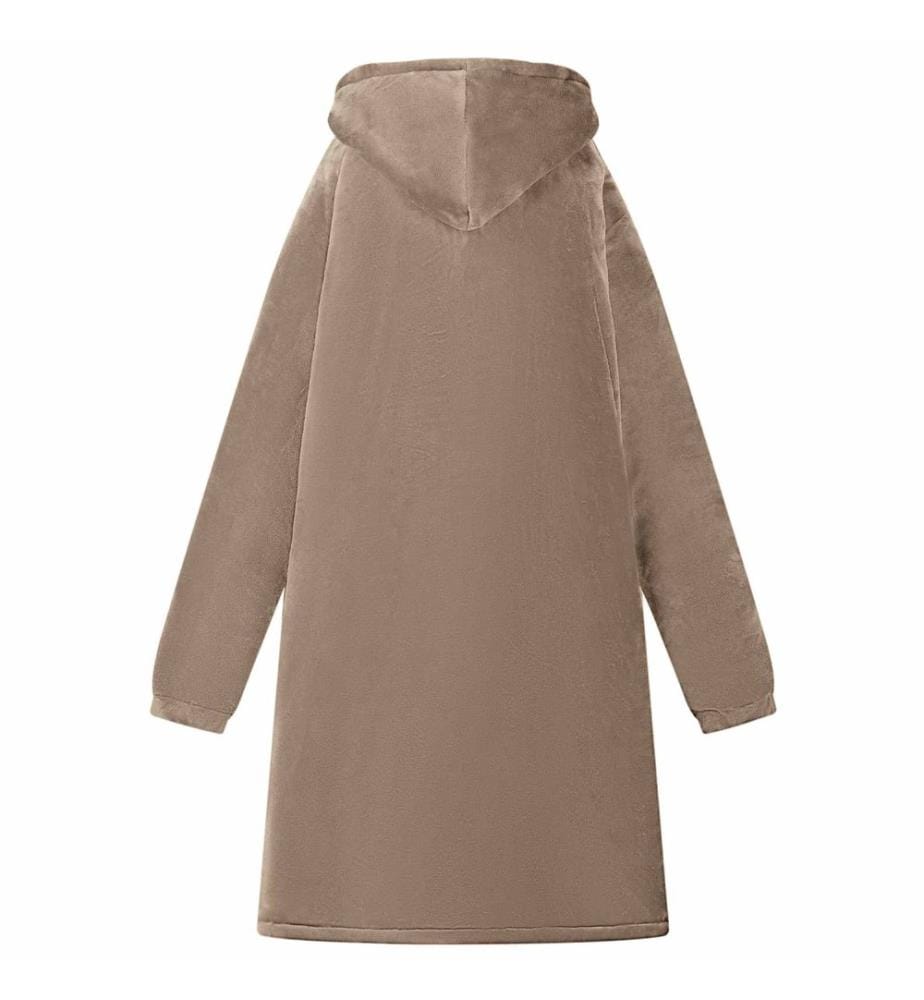 Sweat à capuche couverture Camel M Polaire et flanelle