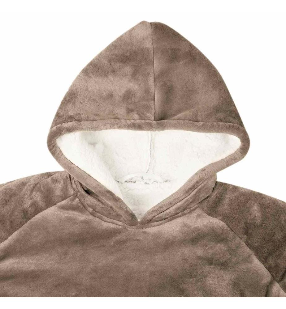 Sweat à capuche couverture Camel M Polaire et flanelle