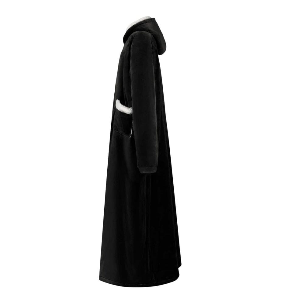 Sweat à capuche couverture Noir L Polaire et flanelle