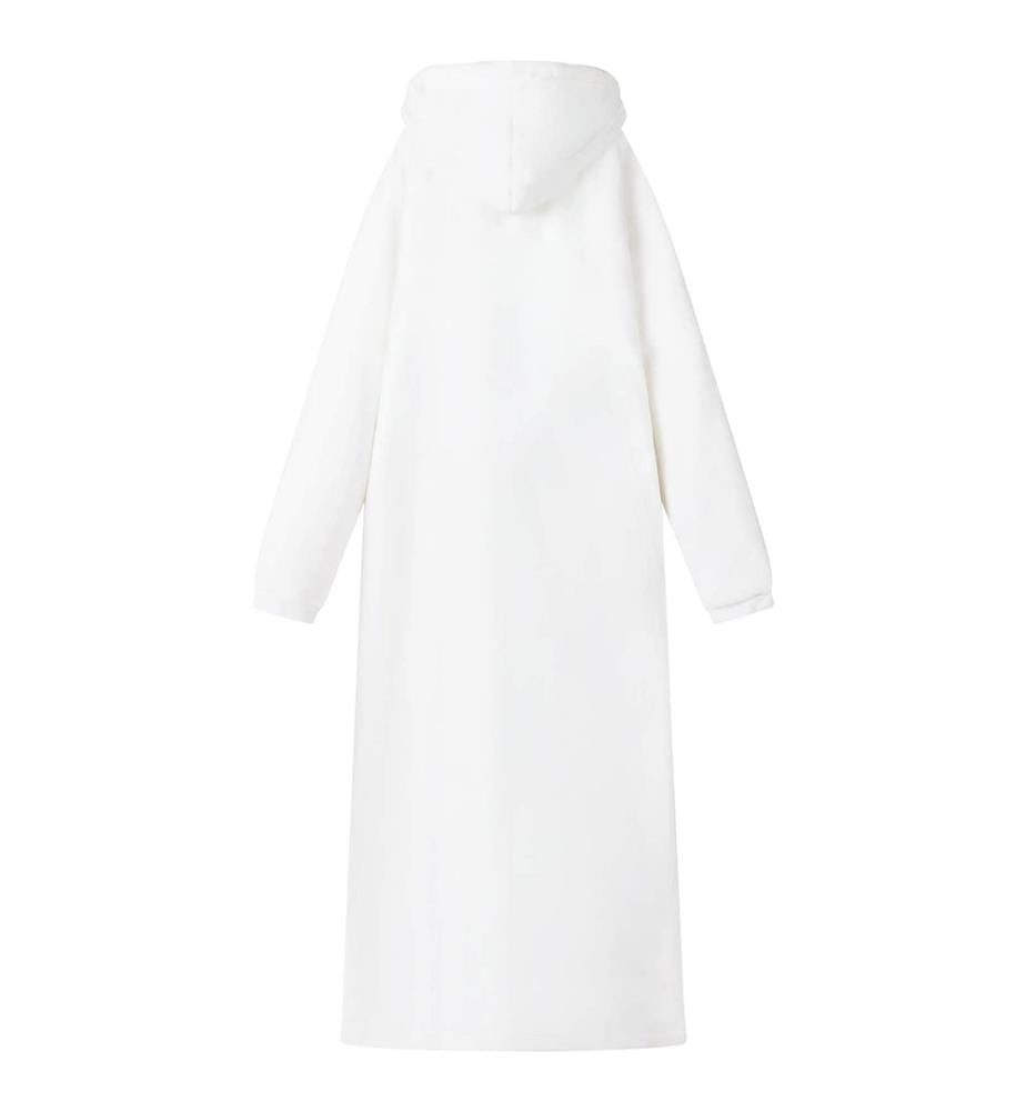 Decken-Hoodie Weiss L Fleece und Flanell