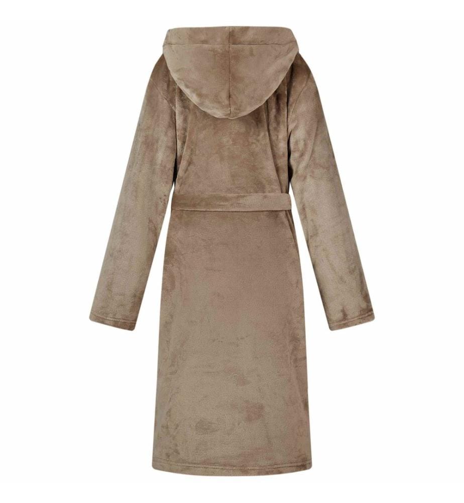 Peignoir avec capuche Camel s Flanelle