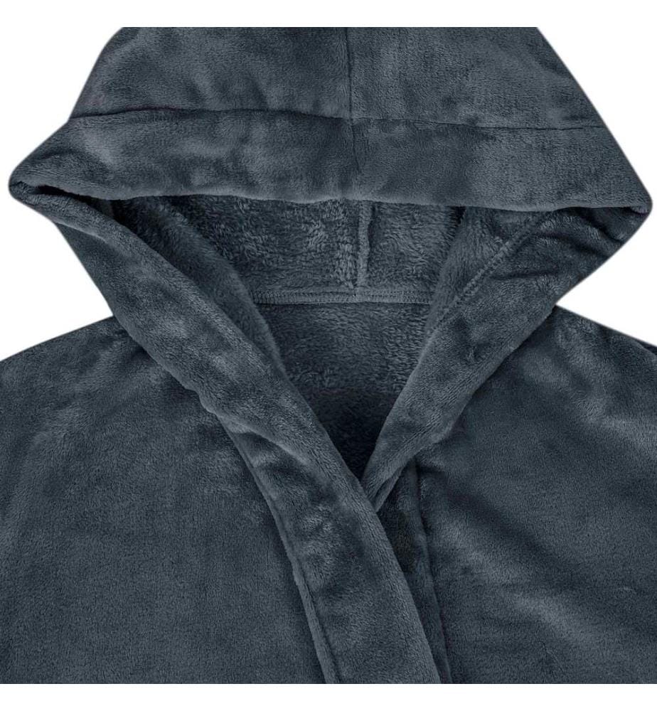 Peignoir avec capuche Bleu marine xxxl Flanelle