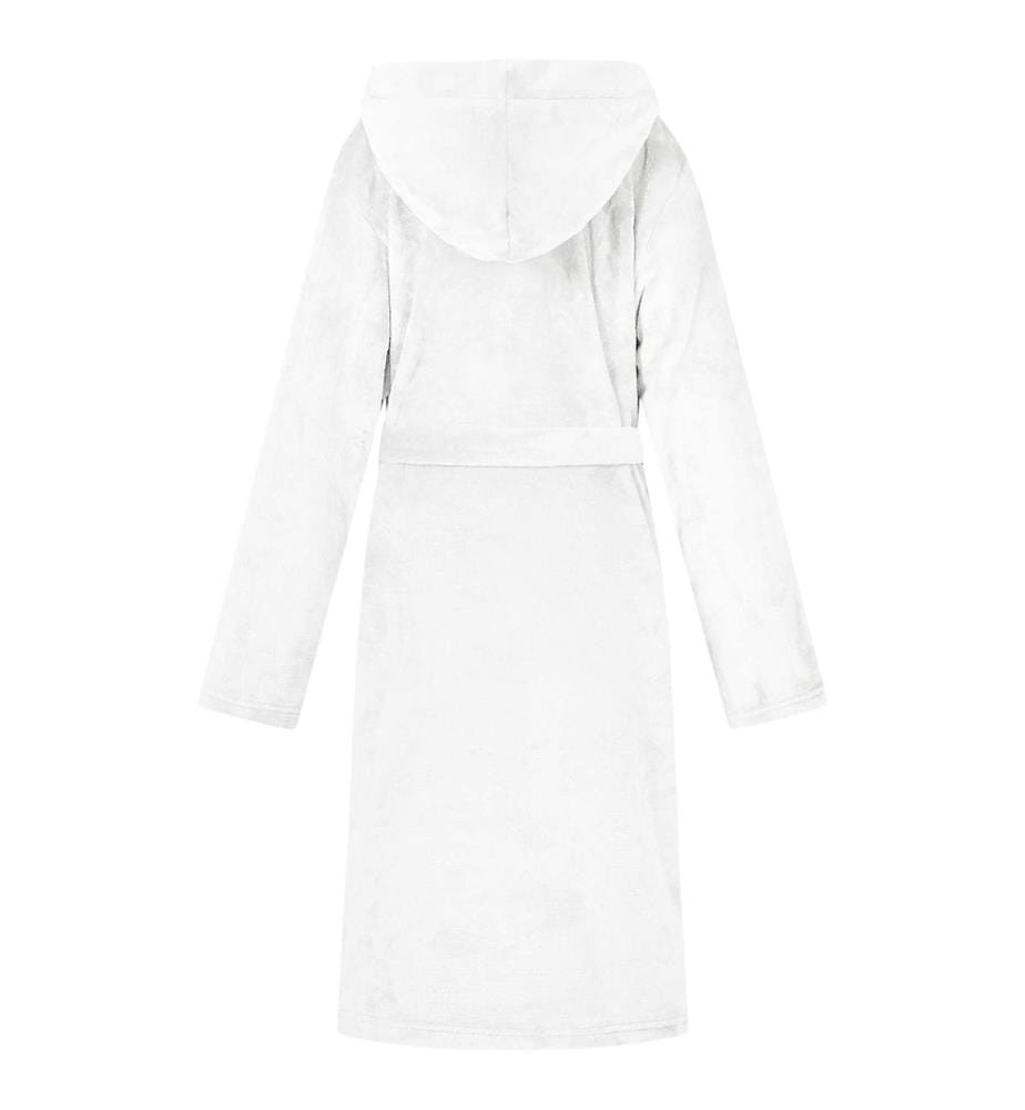 Peignoir avec capuche Blanc s Flanelle