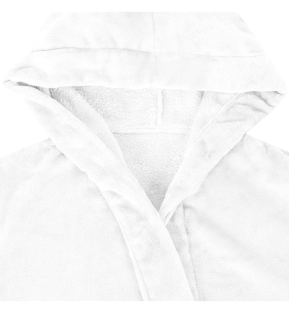 Peignoir avec capuche Blanc s Flanelle
