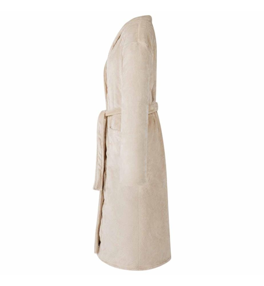Robe de bain sans capuche Beige l Flanelle