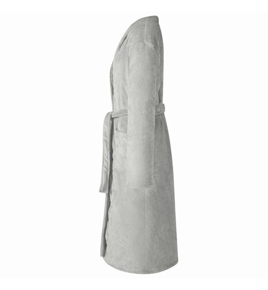 Robe de bain sans capuche Gris xxxl Flanelle