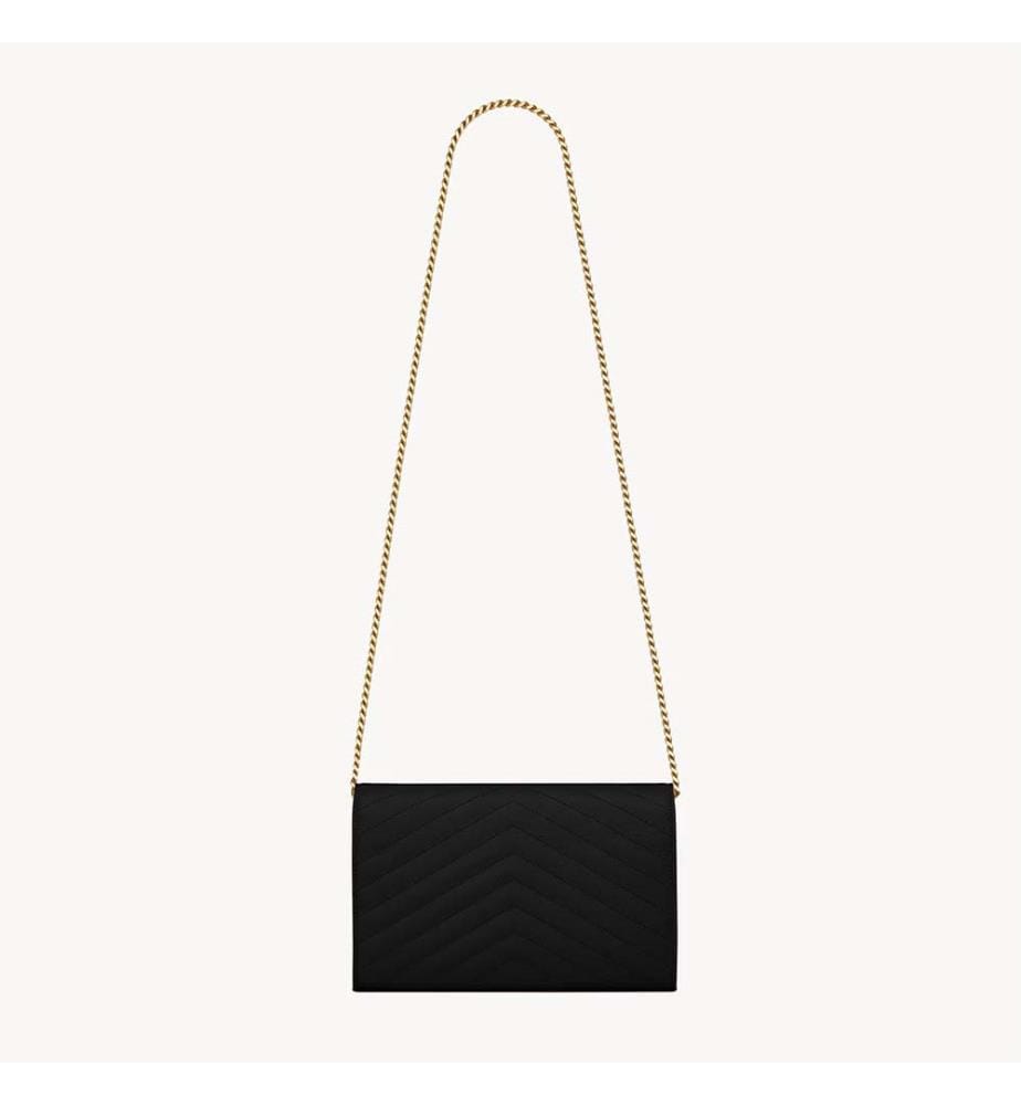 Cassandre Klassische Brieftasche aus Leder - Schwarz
