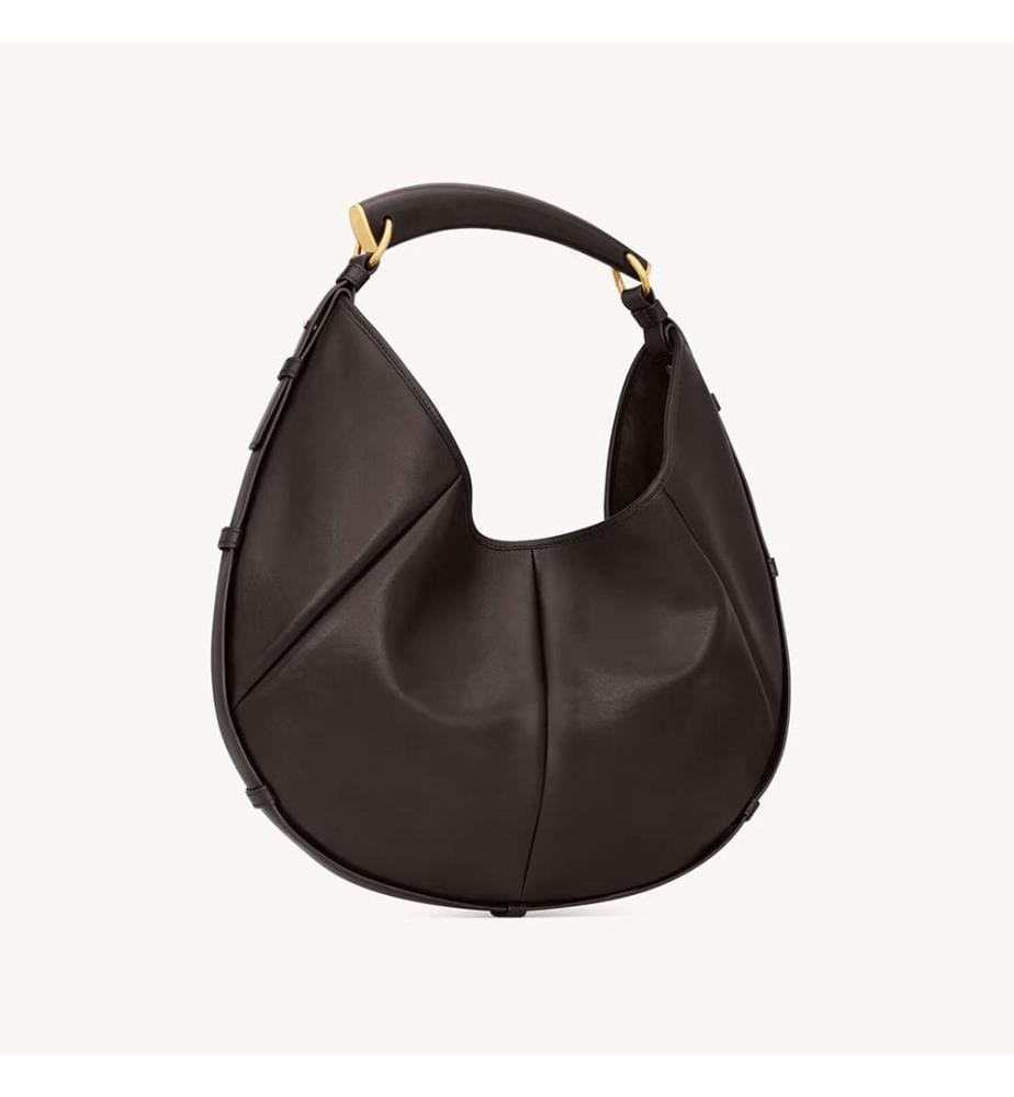 Hobo Bag Mombasa Medium aus Leder - Chocolate