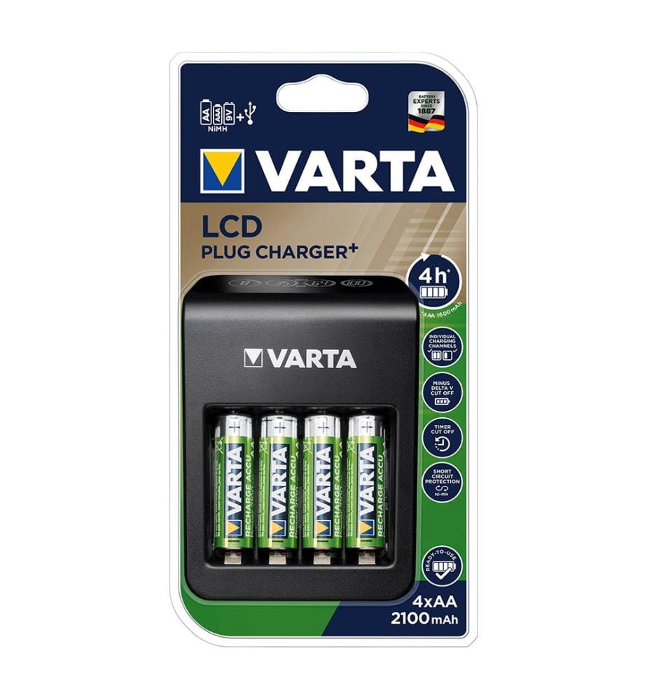 LCD Plug Charger Plus - inkl. AA - 4 Stück