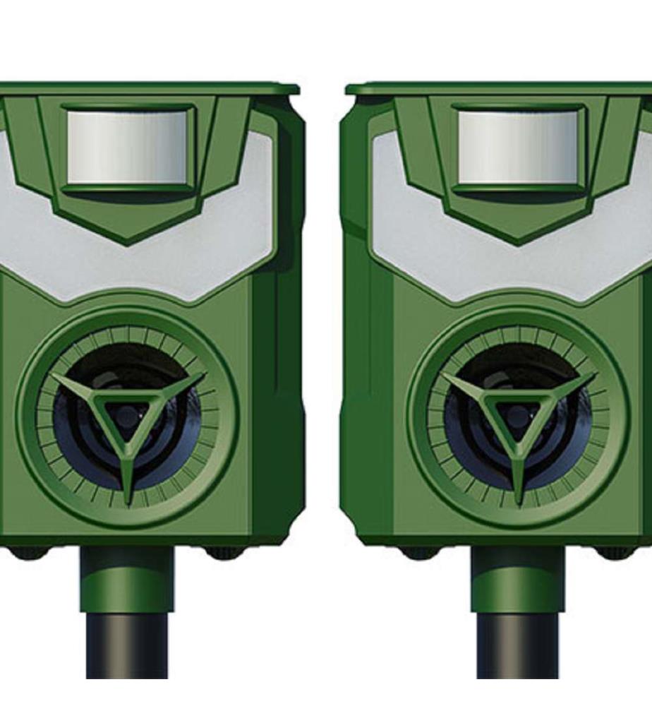 Confezione da 2 repellenti a ultrasuoni W2 Solar LED