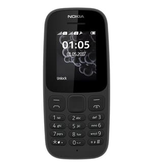 NOKIA Mobiltelefon - Modell: 105 DS SCHWARZ
