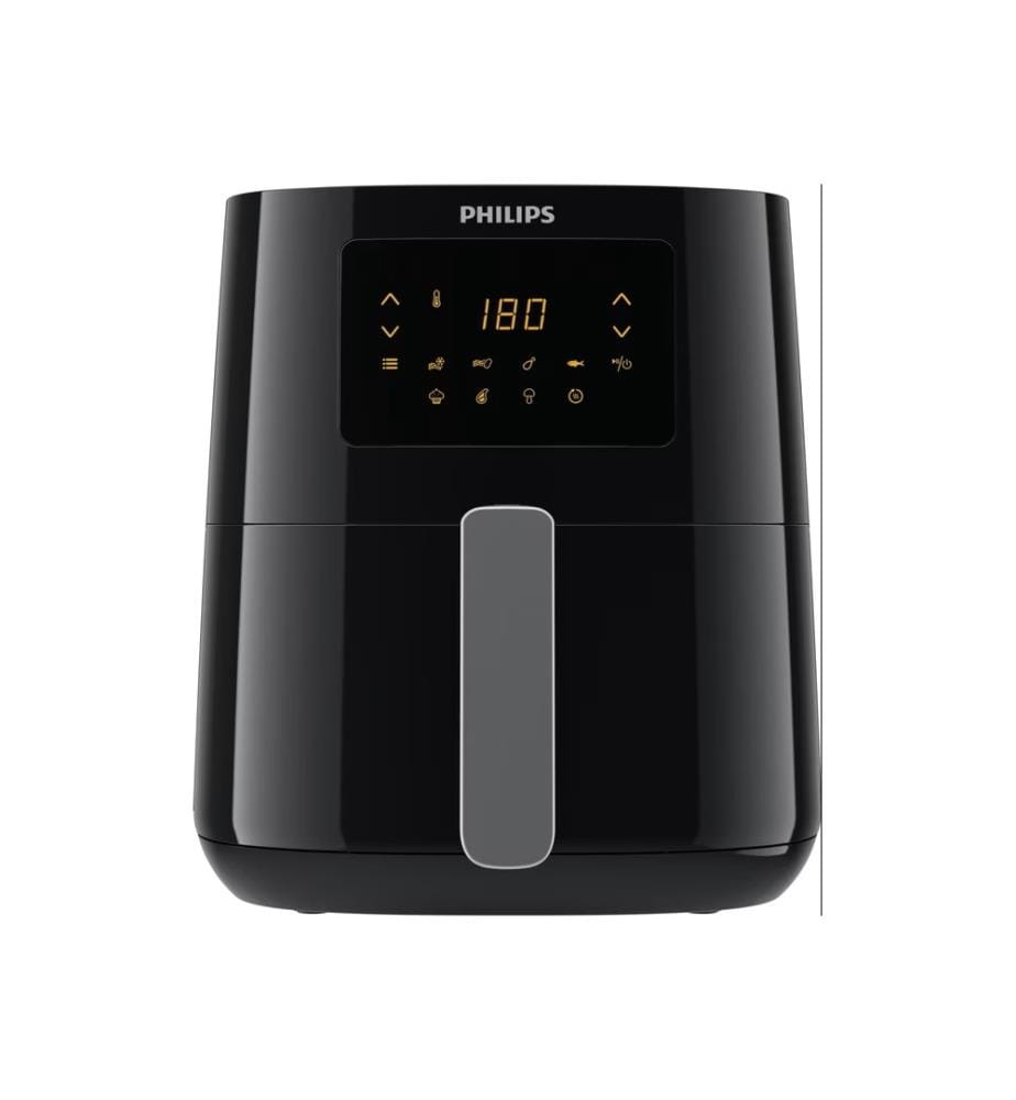 Friteuse à Air Chaud HD9252/70, 1400 W, Fonction Air Chaud, Fonction Gril, avec Ecran - Noir