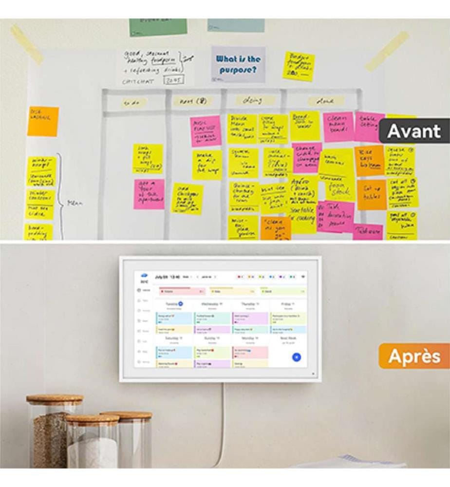 Calendrier Numérique P15 WIFI - Blanc