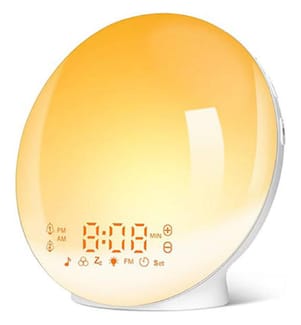 LED-Lichtwecker, Sonnenauf- und -untergangssimulation - Weiss