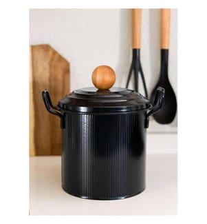 Boîte de rangement, noire, 100 % galvanisée