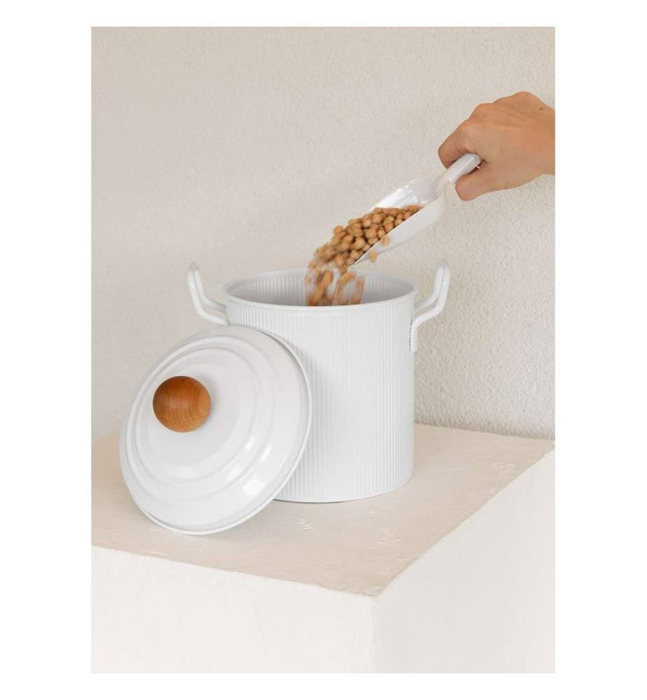 Boîte de rangement, blanche, 100 % galvanisée