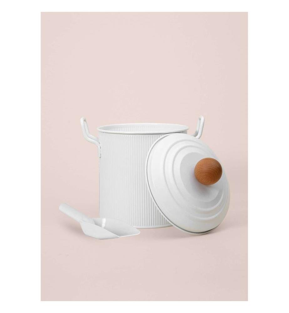 Boîte de rangement, blanche, 100 % galvanisée