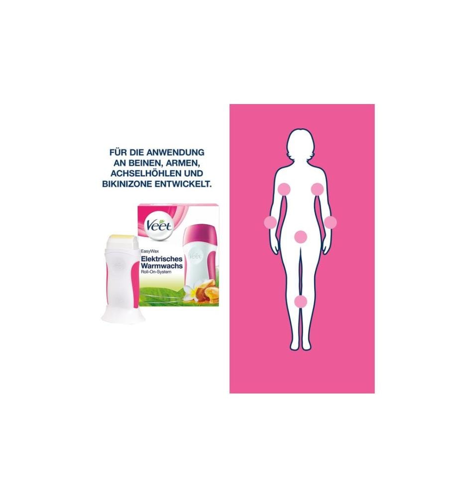 Veet - Cire d'épilation Easy Wax Roll-On 50 ml