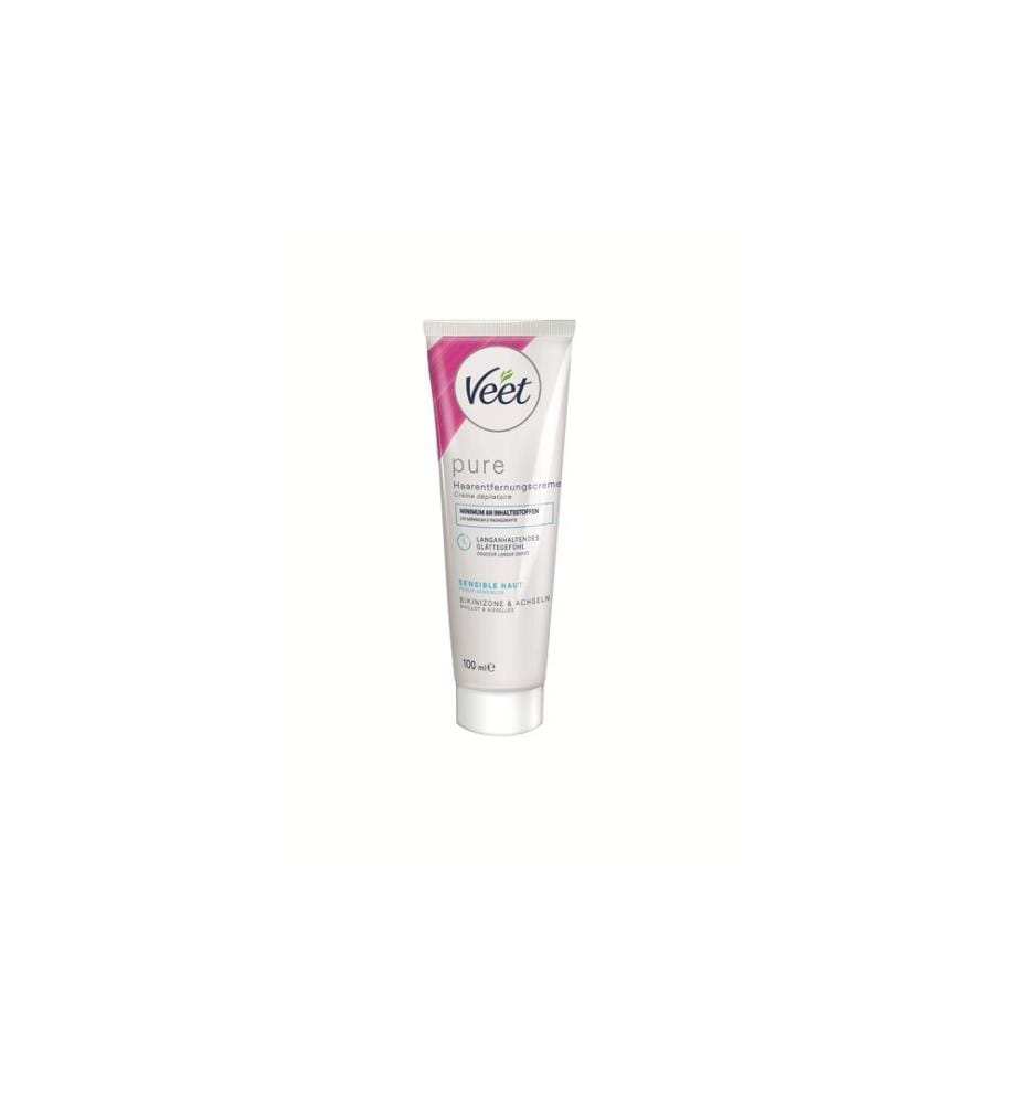 Veet Pure Haarentfernungs-Creme Bikini und Achseln 100 ml