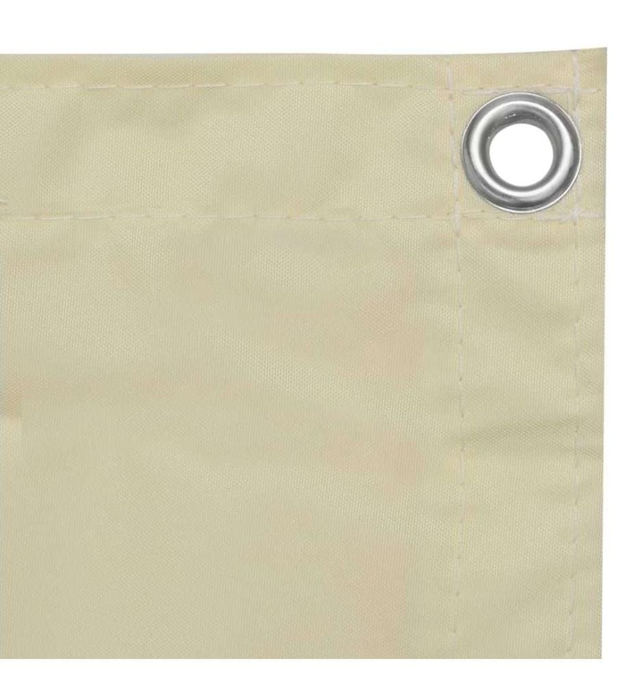Balkon-Sichtschutz Creme 75x500 cm Oxford-Gewebe
