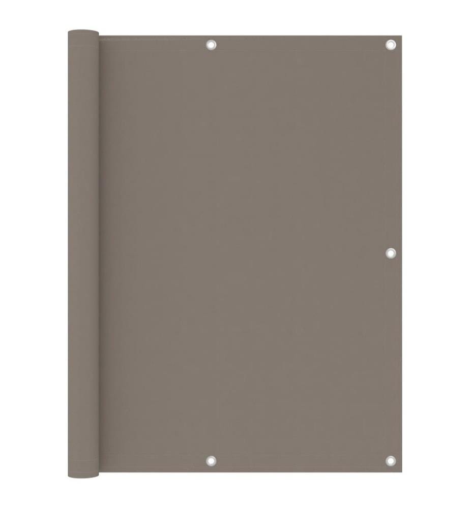 Balkon-Sichtschutz Taupe 120x400 cm Oxford-Gewebe