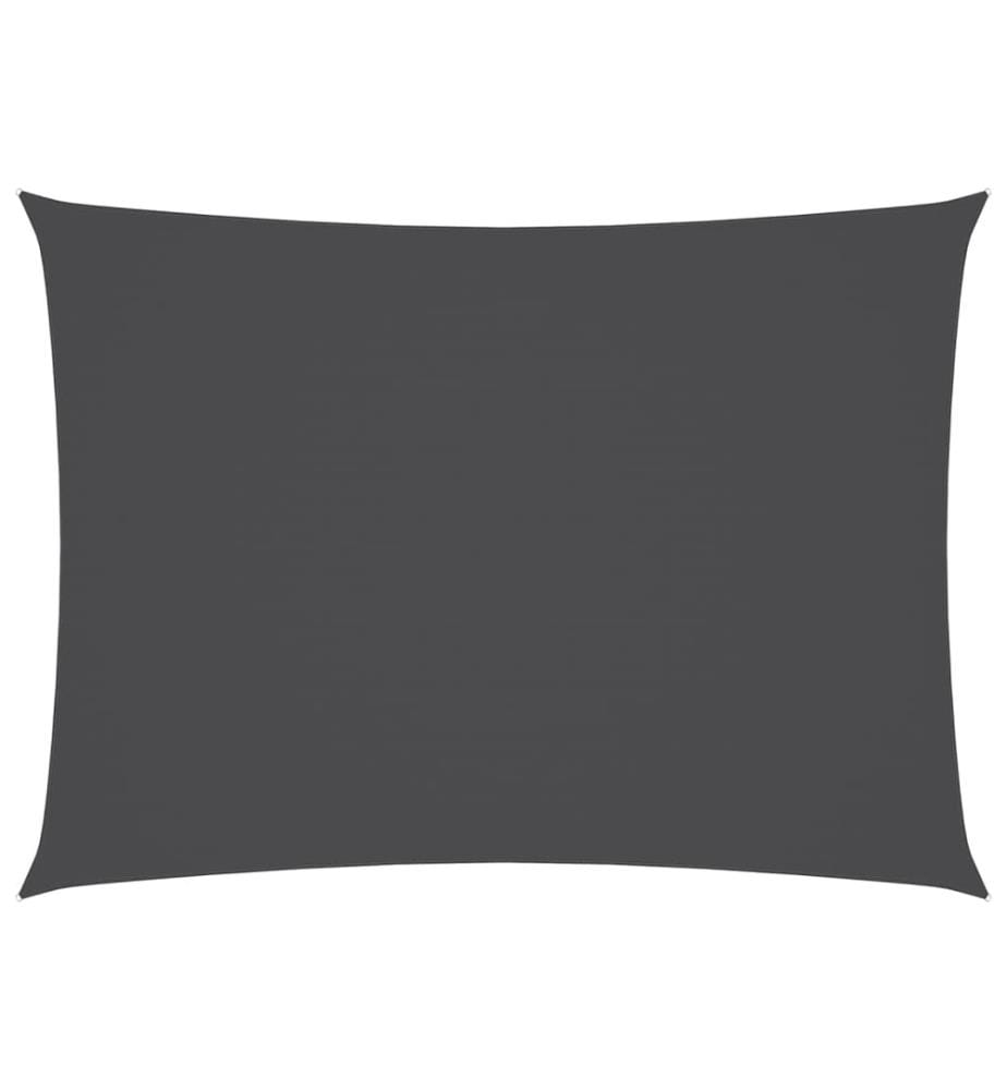 Voile de parasol tissu oxford rectangulaire 3x4,5 m anthracite