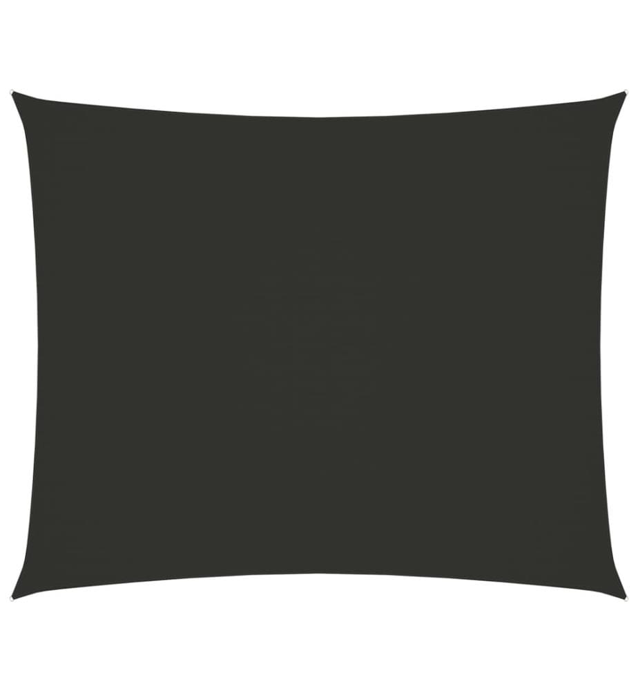 Sonnensegel Oxford-Gewebe Rechteckig 6x7 m Anthrazit