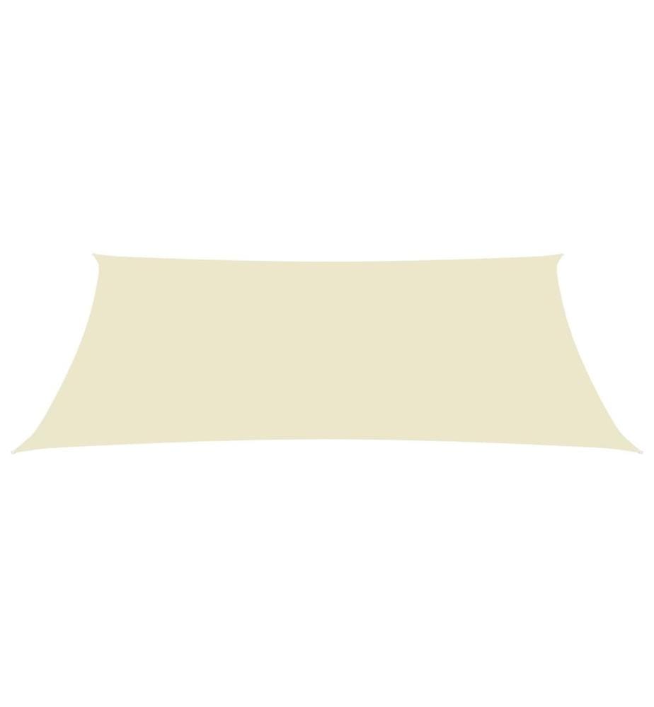 Sonnensegel Oxford-Gewebe Rechteckig 3x5 m Creme