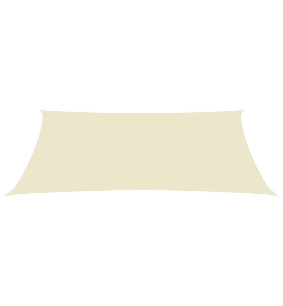 Sonnensegel Oxford-Gewebe Rechteckig 5x7 m Creme