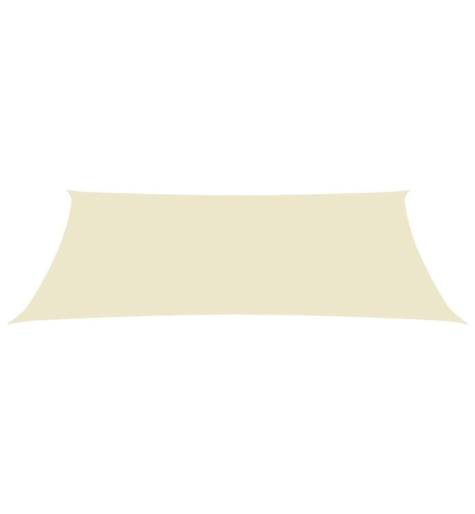 Sonnensegel Oxford-Gewebe Rechteckig 5x8 m Creme