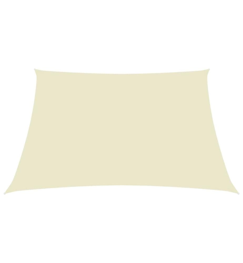 Sonnensegel Oxford-Gewebe Rechteckig 6x7 m Creme