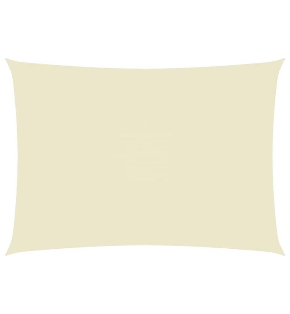 Sonnensegel Oxford-Gewebe Rechteckig 6x8 m Creme