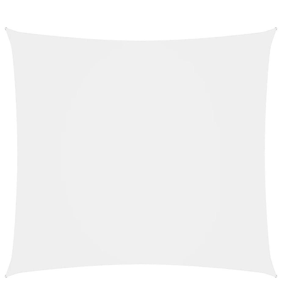 Voile de parasol Tissu Oxford carré 6x6 m Blanc